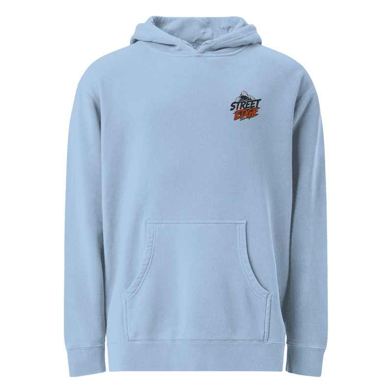 Street Edge Unisex pigment-dyed hoodie - Pigment Light Blue